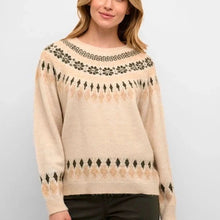 Load image into Gallery viewer, Cream CHERRY Knit Pullover
