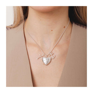 Bibi Bijoux Faith , Hope & Charity Heart Locket Necklace