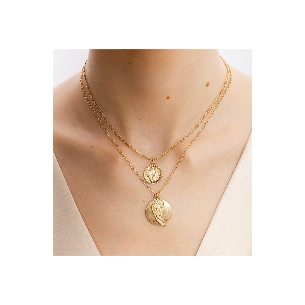 Bibi Bijoux Serenity Layered Charm Necklace