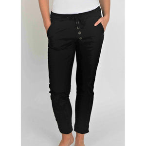 Suzy D Becca Diagonal Button Joggers