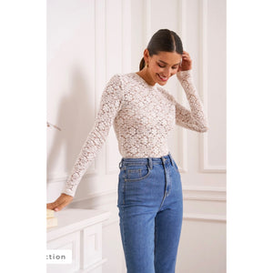 On Trend Lace Long Sleeve T-Shirt