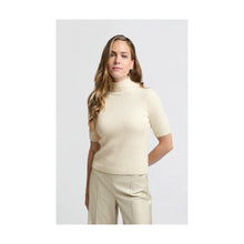 Load image into Gallery viewer, Yaya 000422-411 Ribbed Short Sleeve Sweater
