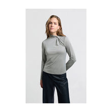 Load image into Gallery viewer, Yaya 709238-411 Jersey Knotted High Neck Top
