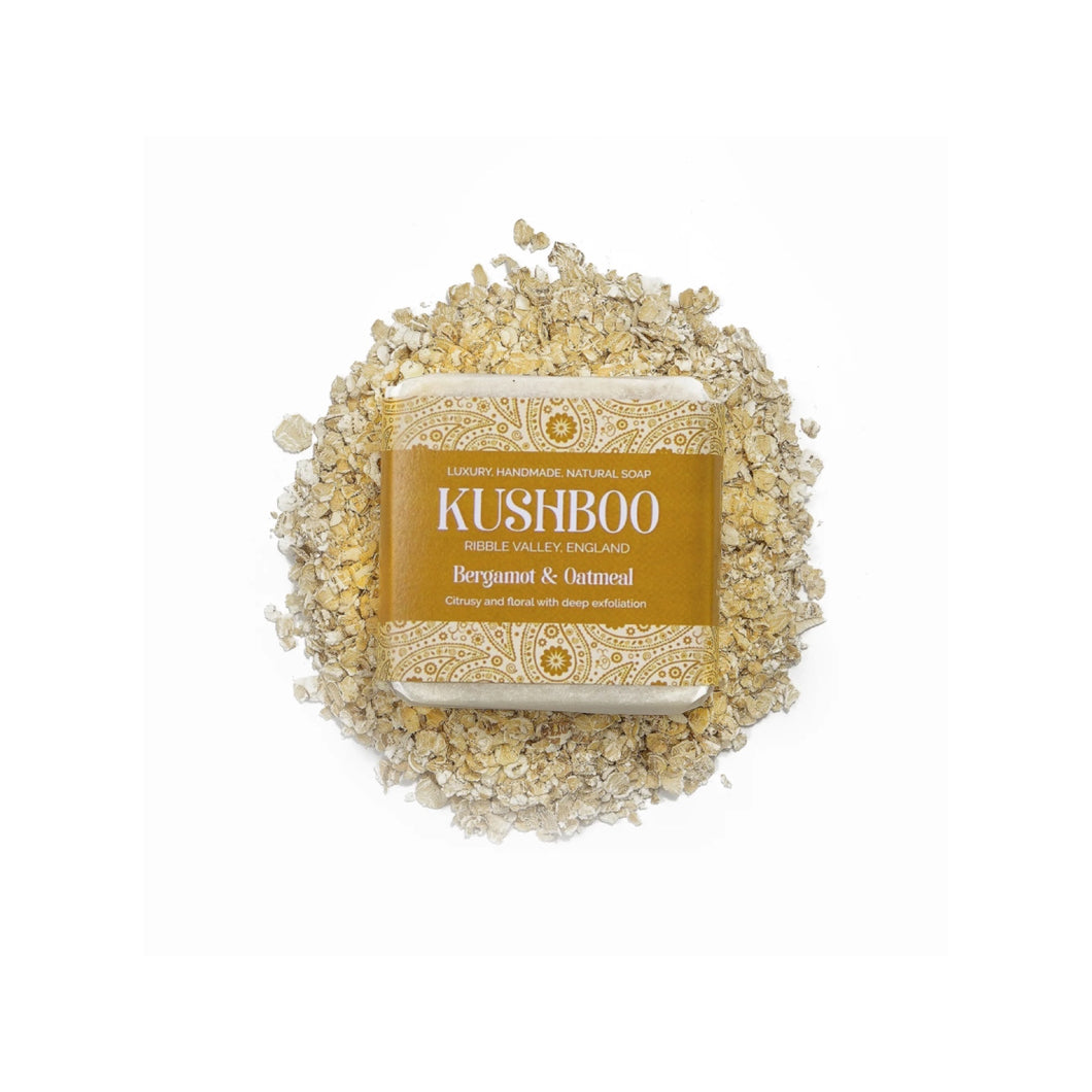 Kushboo Bergamot & Oatmeal Soap