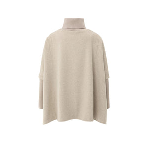 YAYA 521003-509 Wool Blend Poncho
