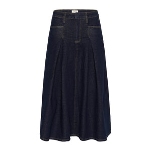Cream Robina Denim Skirt