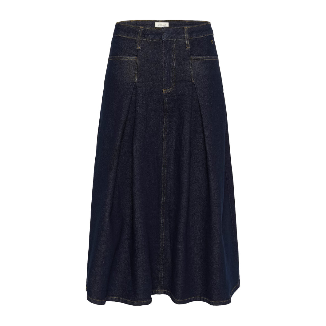 Cream Robina Denim Skirt