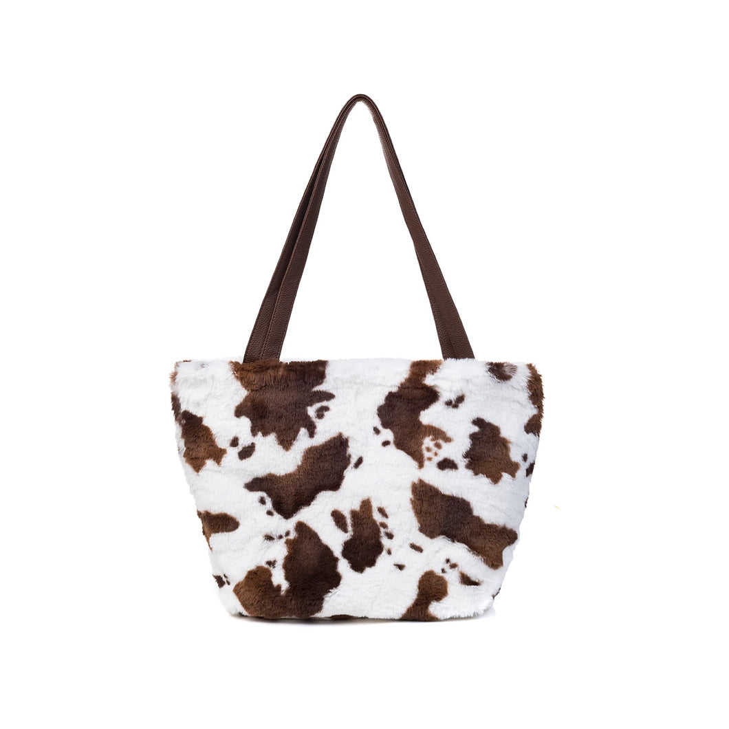 Park Lane Bag21 Brown Cow Print