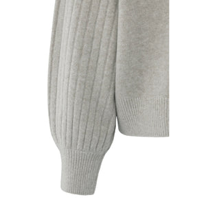 YAYA 01-000410-509 Knit Sweater with Ribbed Sleeves