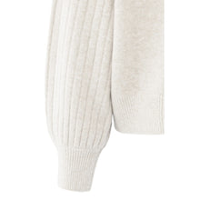 Load image into Gallery viewer, YAYA 01-000410-509 Knit Sweater with Ribbed Sleeves
