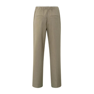 YAYA 01-301211-509 Woven Wide Leg Trousers with Contrast Waistband