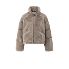 Load image into Gallery viewer, YAYA 02-001062-59 Short Teddy Jacket with Padded Sleeves
