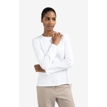 Load image into Gallery viewer, YAYA 01-709321-509 Jersey Top with Woven Cuffs and Slit Detail
