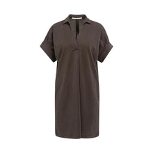 Load image into Gallery viewer, YAYA 01-609204-606 Jersey Dress with Pleated Short Sleeves
