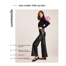 Load image into Gallery viewer, Commando Faux Leather Wide Leg Pant
