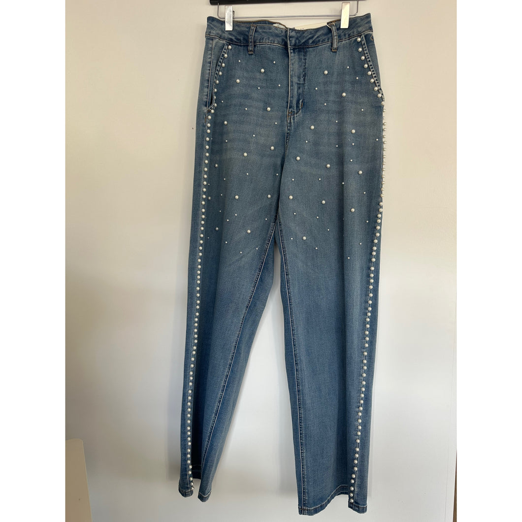 Cream Visit straight Deco Jean