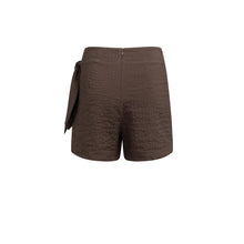 Load image into Gallery viewer, YAYA 01-401093-606 Striped Skort with Wrap Effect and Tie Detail
