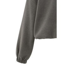 Load image into Gallery viewer, YAYA 01-109101-510 Sweatshirt with Balloon Sleeves and Zip Collar
