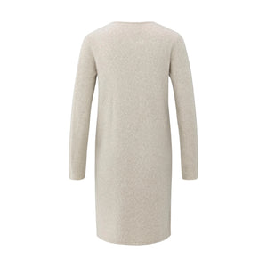 YAYA 01-010138-501 Long Cardigan with Cable Knit Gilet Layer