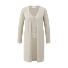 Load image into Gallery viewer, YAYA 01-010138-501 Long Cardigan with Cable Knit Gilet Layer
