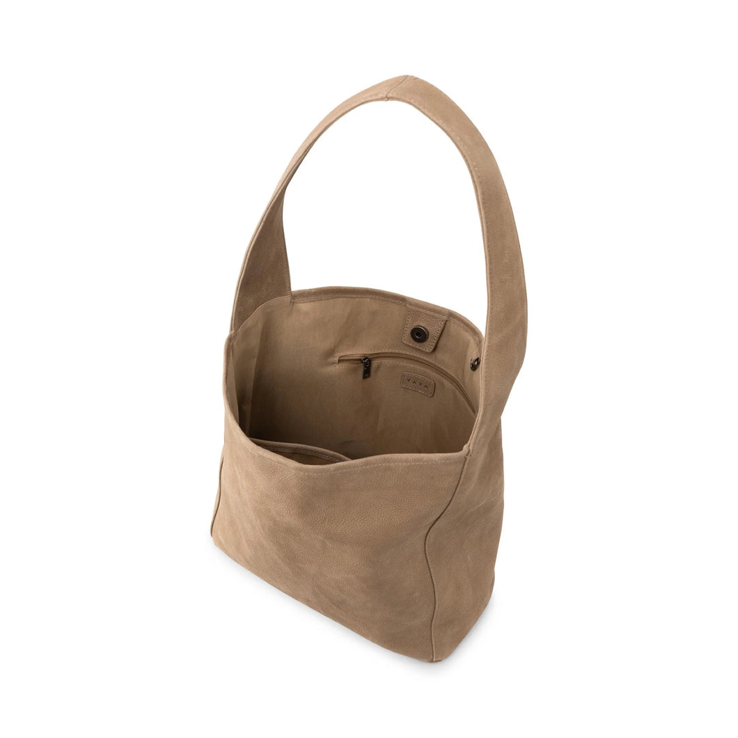 YAYA 03-003101-510 Large Leather Shoulder Bag with Adjustable Strap