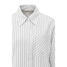 Load image into Gallery viewer, YAYA 01-201180-510 Striped Oversized Blouse with Long Sleeves
