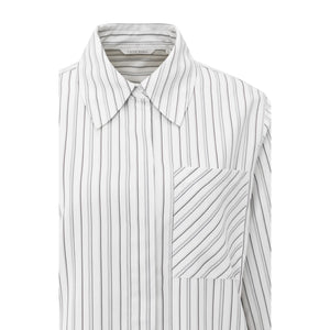 YAYA 01-201180-510 Striped Oversized Blouse with Long Sleeves