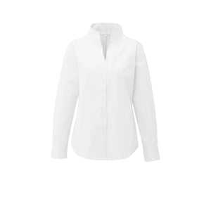 YAYA 01-201181-510 Blouse with High V Neck Collar and Cuffs