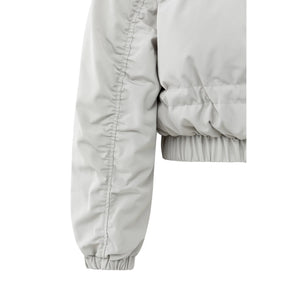 YAYA 02-001065-510 Cropped Nylon Jacket with Zip Off Sleeves