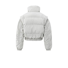 Load image into Gallery viewer, YAYA 02-001065-510 Cropped Nylon Jacket with Zip Off Sleeves
