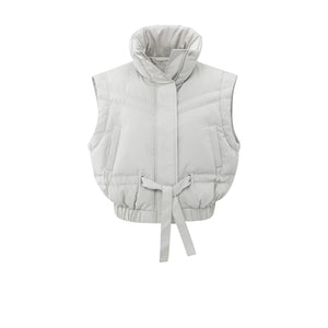 YAYA 02-001065-510 Cropped Nylon Jacket with Zip Off Sleeves