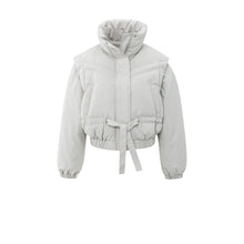 Load image into Gallery viewer, YAYA 02-001065-510 Cropped Nylon Jacket with Zip Off Sleeves
