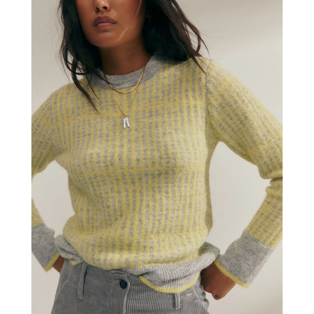 Paz Torras Fancy Knit Round Neck Sweater