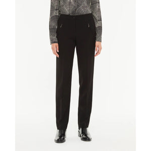 Paz Torras Straight Leg Trousers with Zip Pockets
