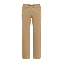 Load image into Gallery viewer, Cream Sophia Straight Twill Jeans
