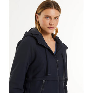 Paz Torras Long Parka with Hood and Zippers