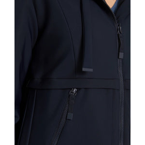 Paz Torras Long Parka with Hood and Zippers