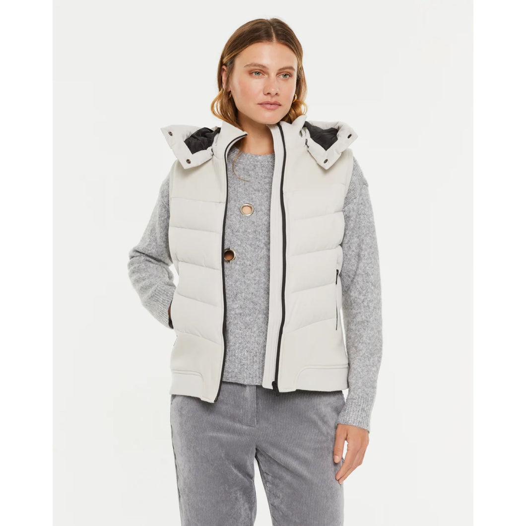 Paz Torras Short Padded vest with Hood
