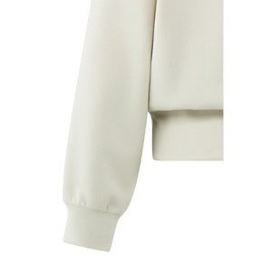 YAYA 01-109099-510 Raglan Sweatshirt with Fine Rib Texture and Crew Neck