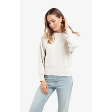 Load image into Gallery viewer, YAYA 01-109099-510 Raglan Sweatshirt with Fine Rib Texture and Crew Neck
