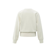 Load image into Gallery viewer, YAYA 01-109099-510 Raglan Sweatshirt with Fine Rib Texture and Crew Neck
