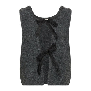 Cream Bulp Knit Vest