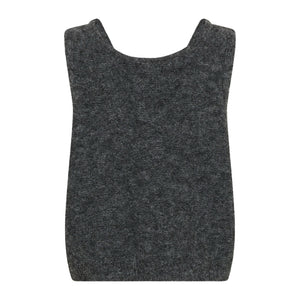 Cream Bulp Knit Vest