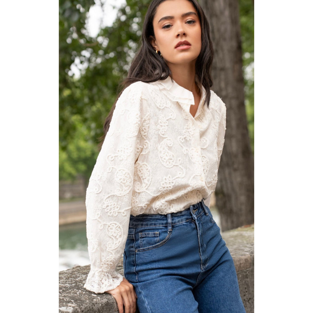 On Trend Carol Lace Blouse