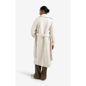 YAYA 011023-509 Long Boucle Coat With Belt