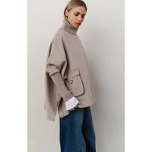 Load image into Gallery viewer, YAYA 521003-509 Wool Blend Poncho
