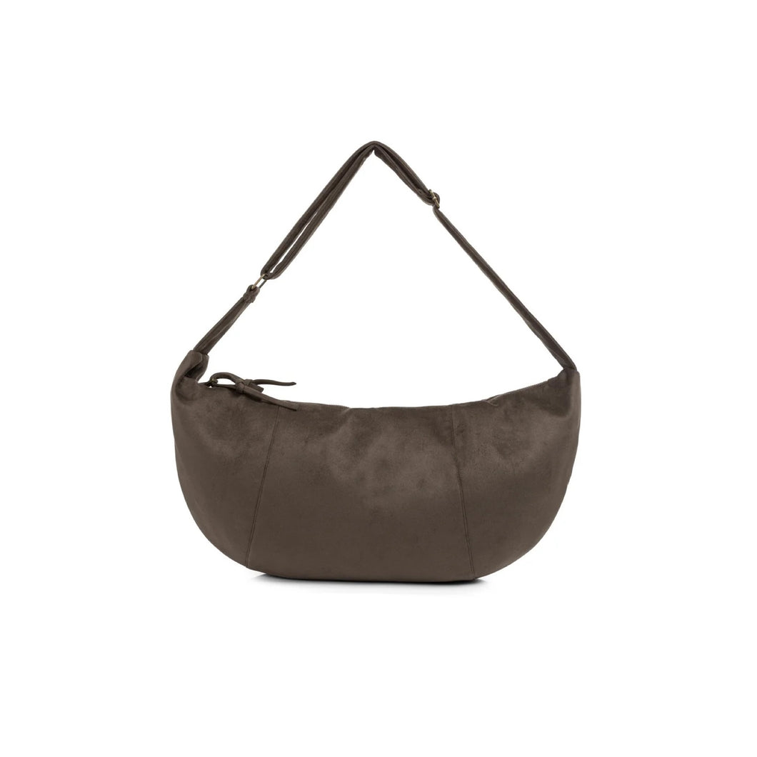 YAYA 03-009100-509 Suedine Crossbody Bag With Zip