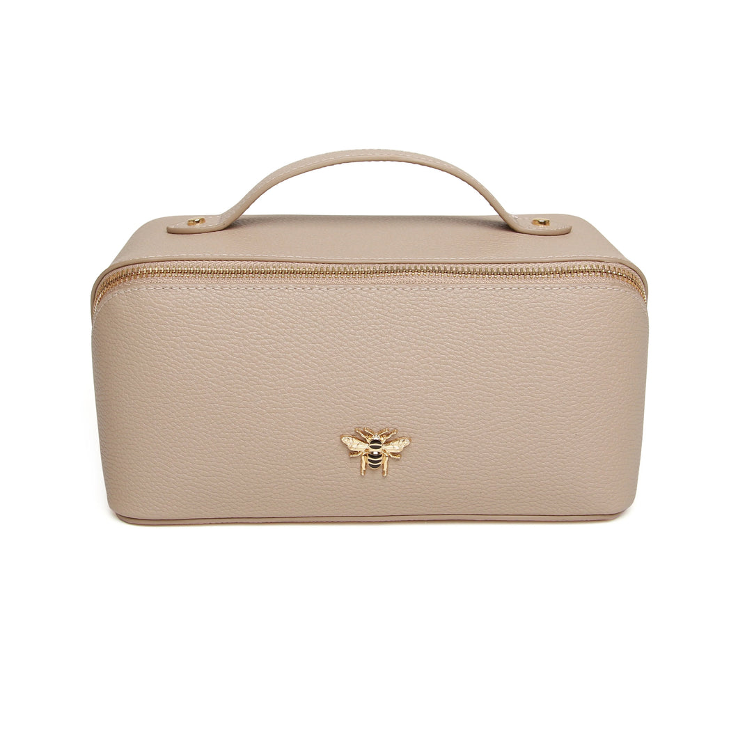 Alice Wheeler Mini Train Case Stone