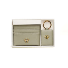 Load image into Gallery viewer, Alice Wheeler Bow Card Holder &amp; Key Ring Gift Set
