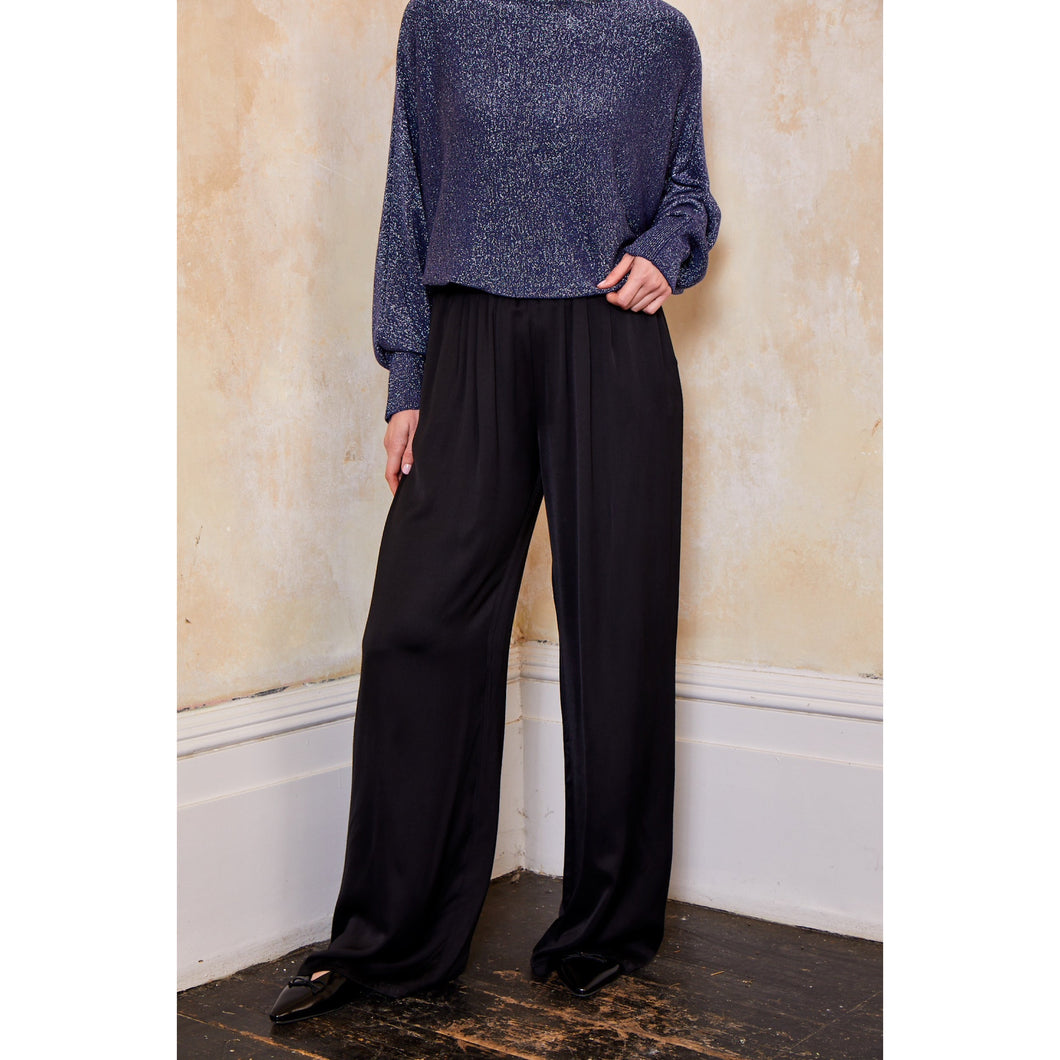 Suzy D Shirley Satin Palazzo Pants